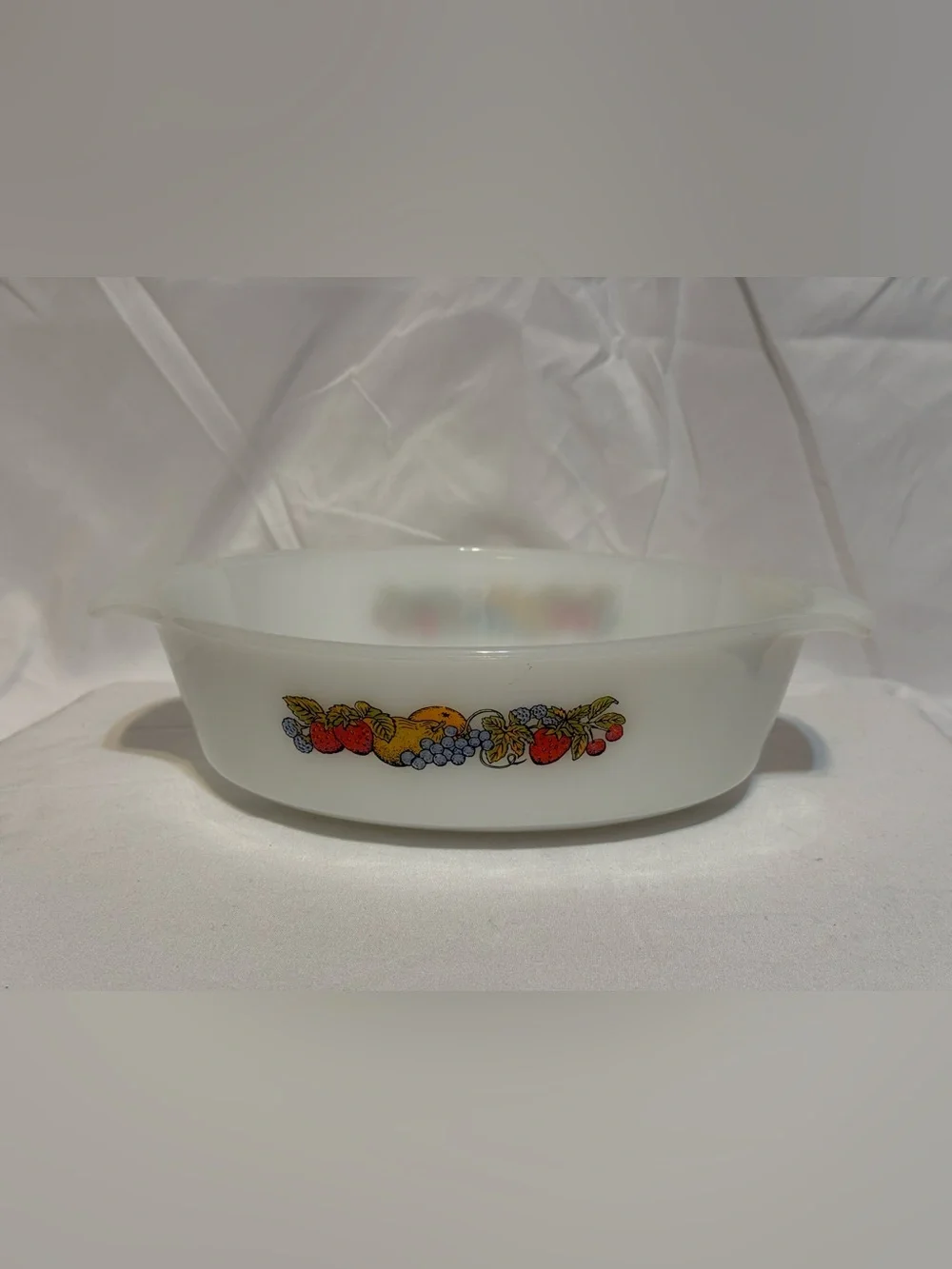 Fire King Natures Bounty Casserole Dish.